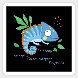 Chameleon - Colored Lizard - Educate Sticker